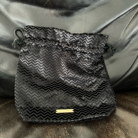 🖤BNWOT GIORGIO ARMANI BLACK VELVET BAG🖤 - Picture 3 of 8